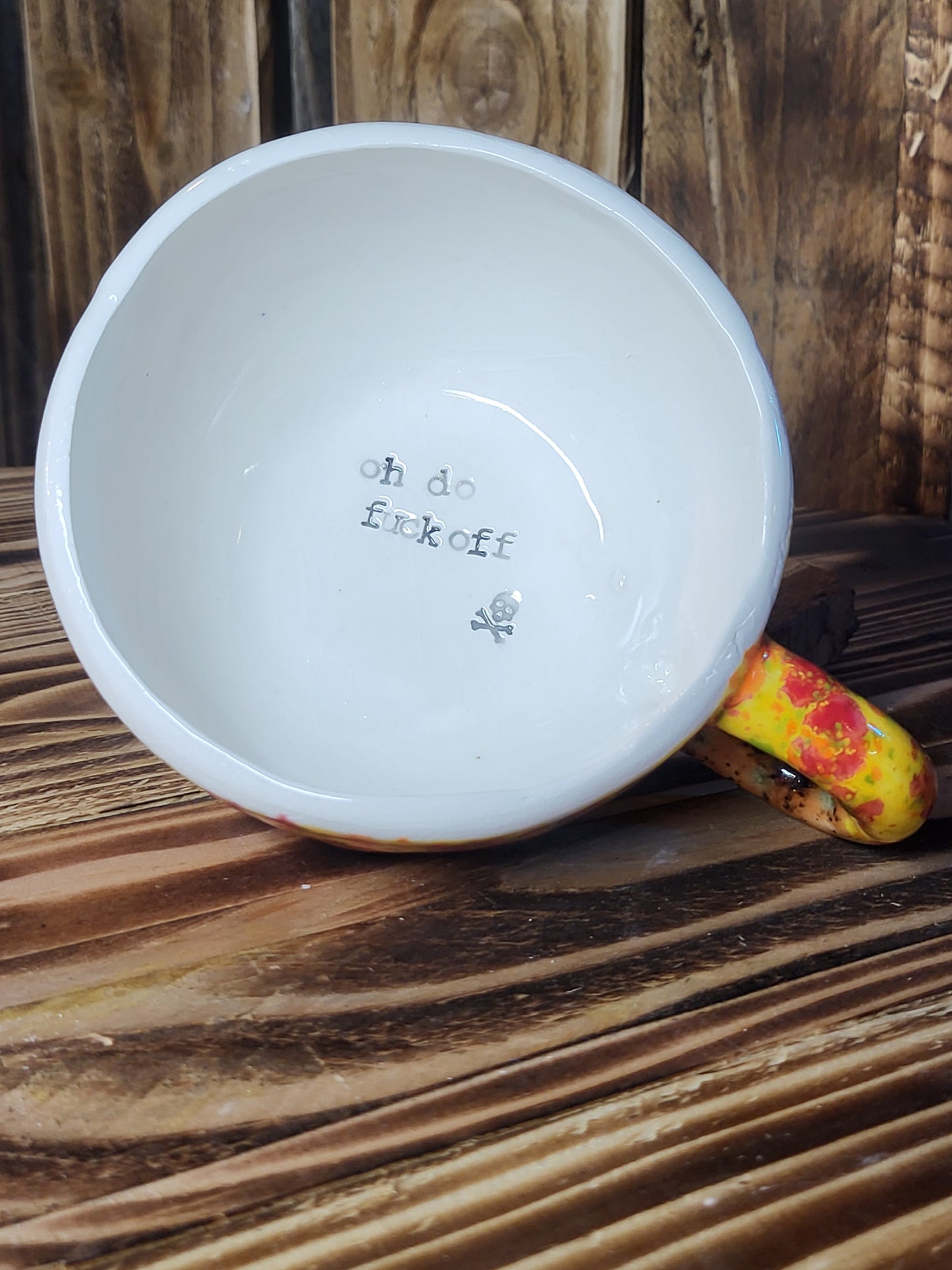 Oh Do Fuck Off Small Cappuccino cup