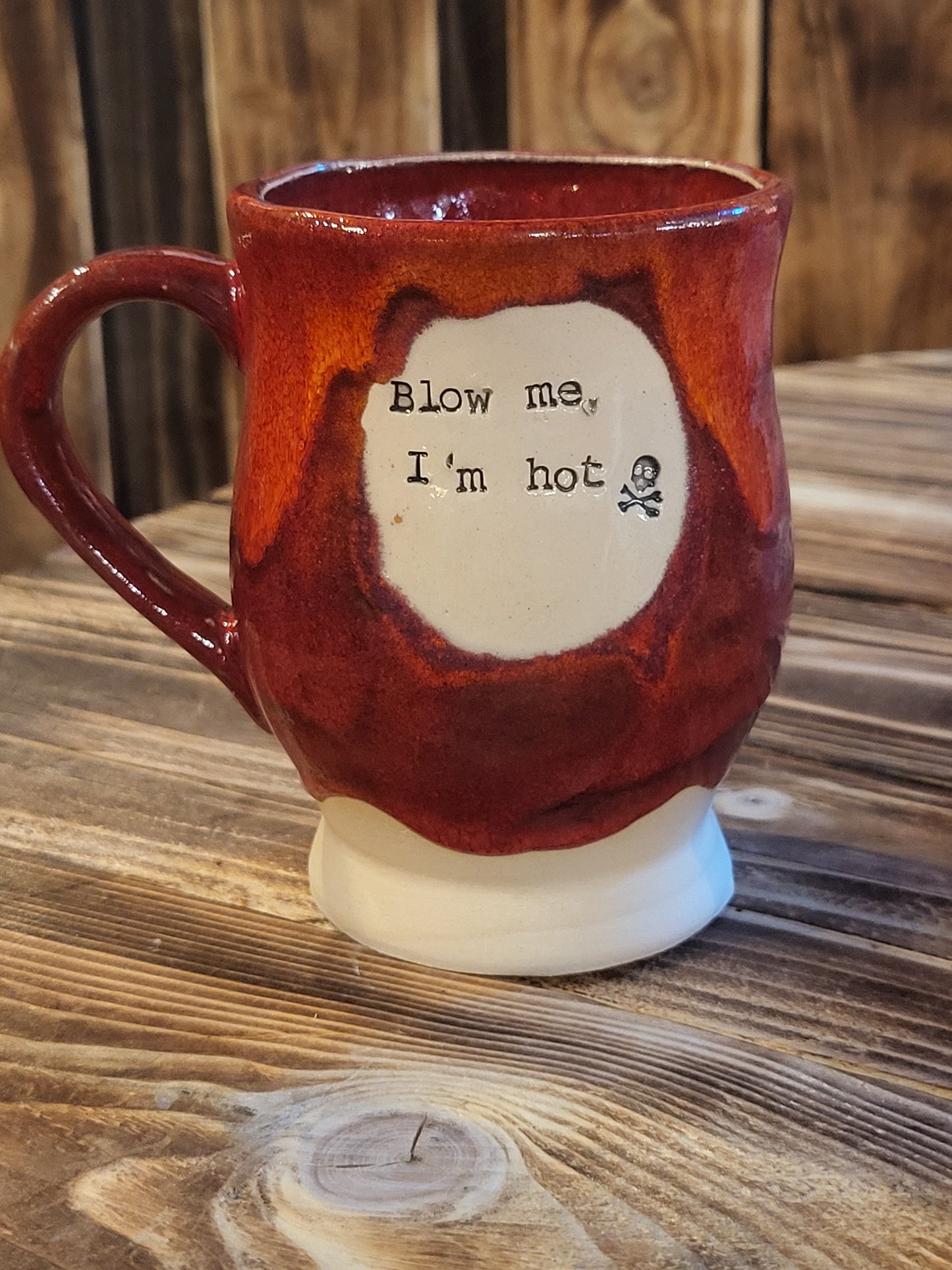 Blow me, I'm Hot... Large Teacup