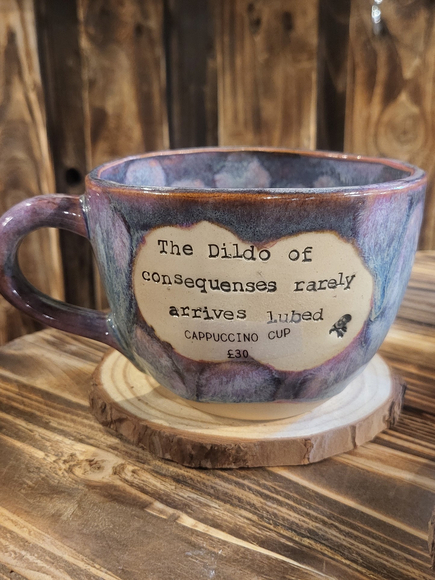 The Dildo of Consequences Large Cappuccino Cup