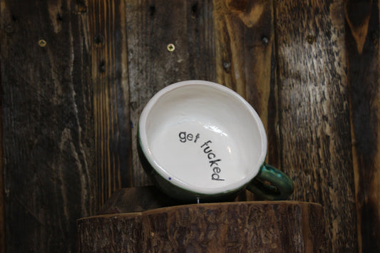 Get Fucked. Small Cappuccino Cup