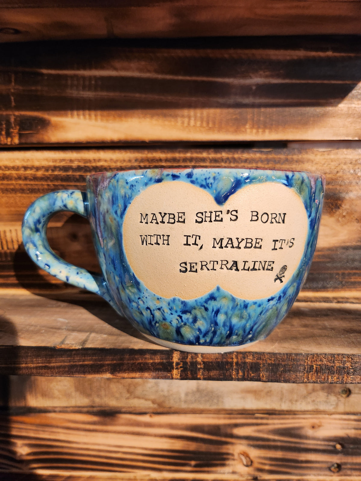 Maybe she's born with it Large Cappuccino Cup
