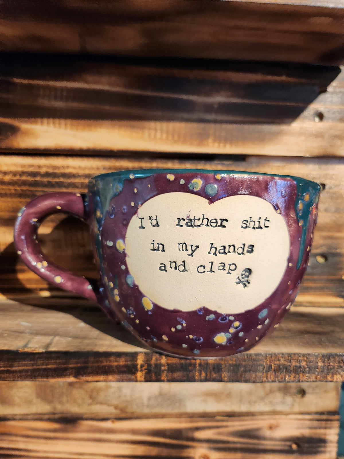 I'd rather shit... Large Cappuccino Cup