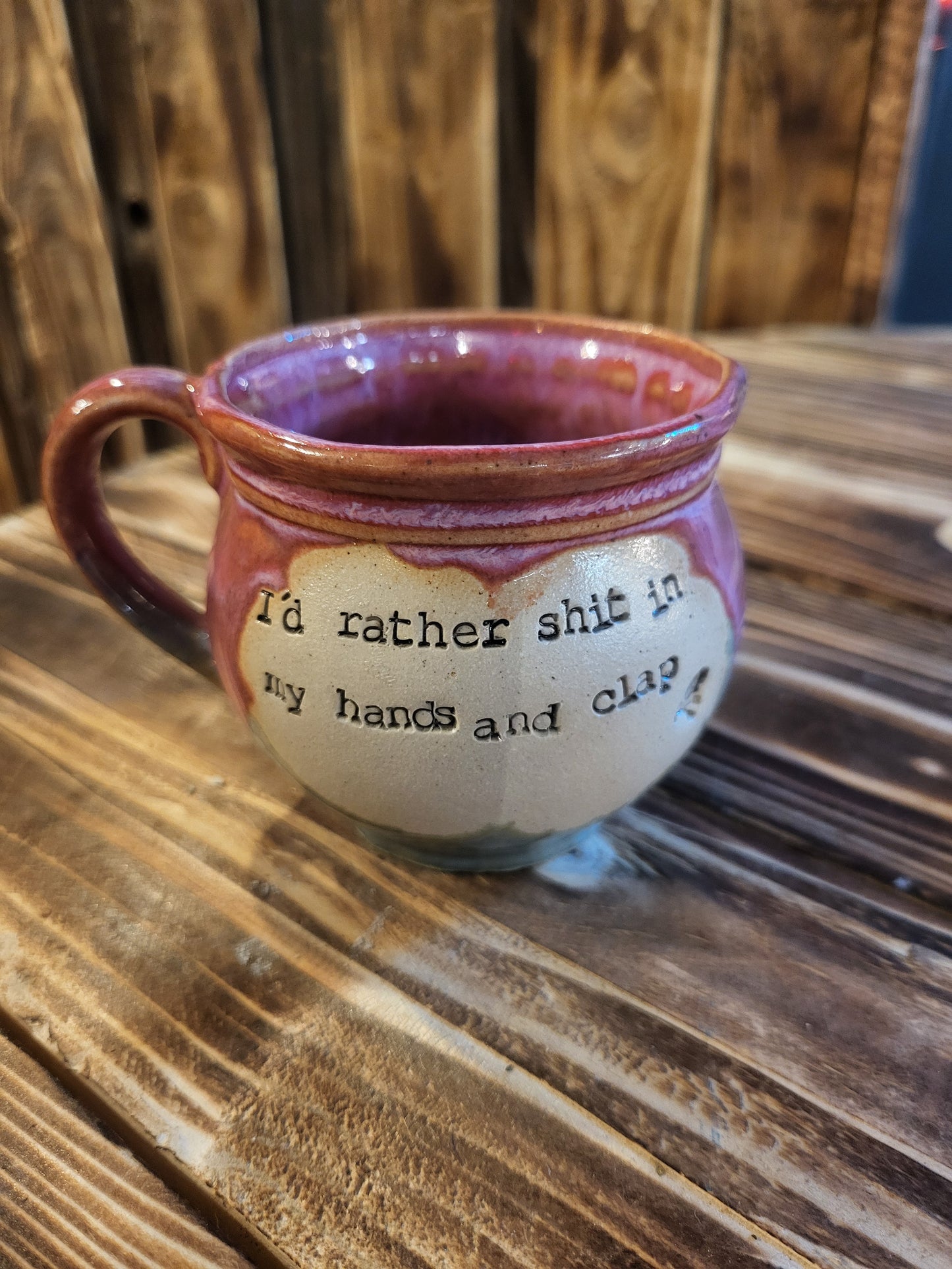 I'd rather shit... Belly Teacup