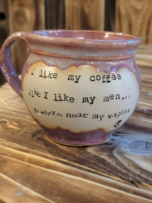 I like my coffee...  belly Teacup