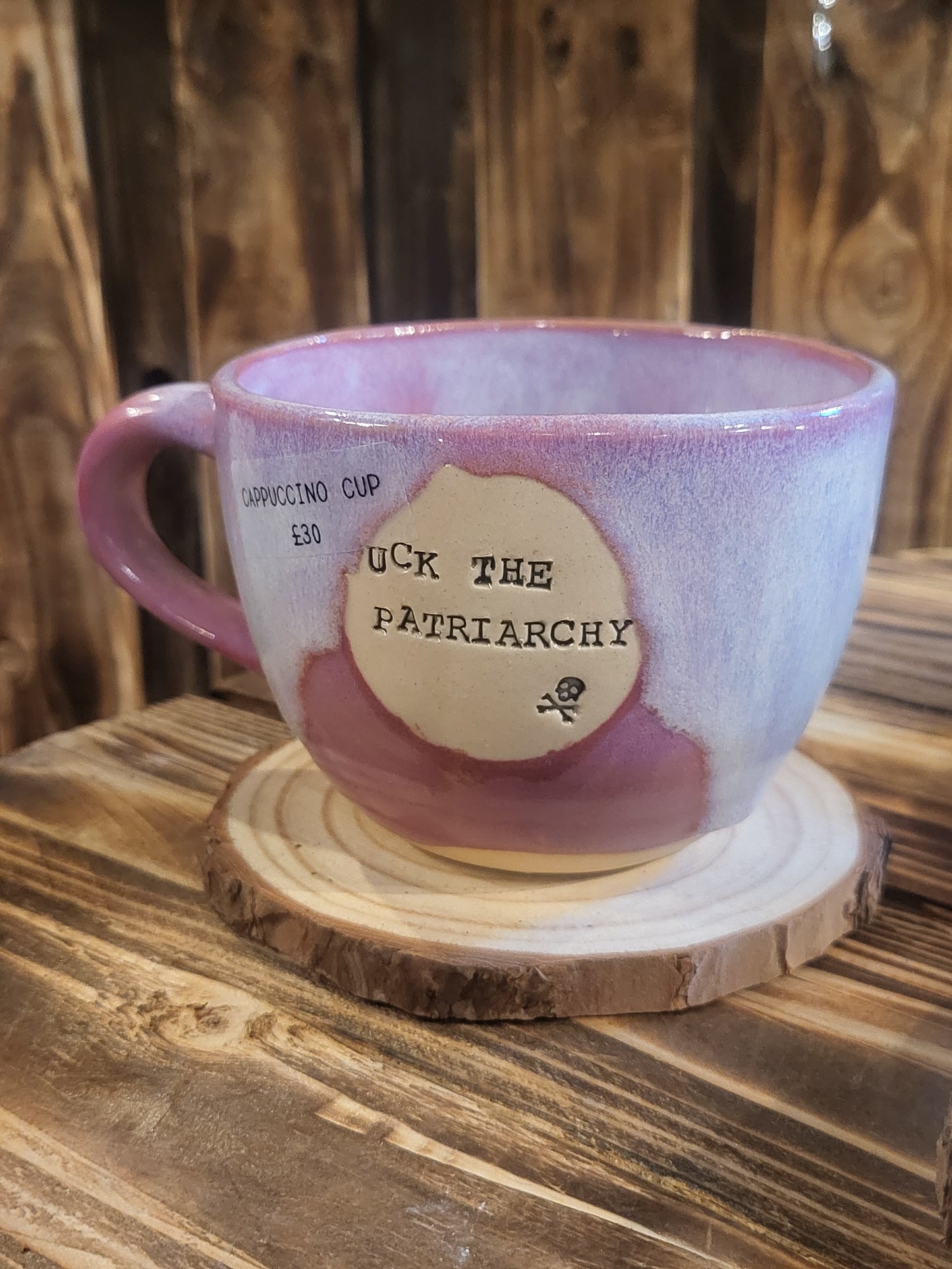 Fuck the Patriarchy Large Cappuccino Cup