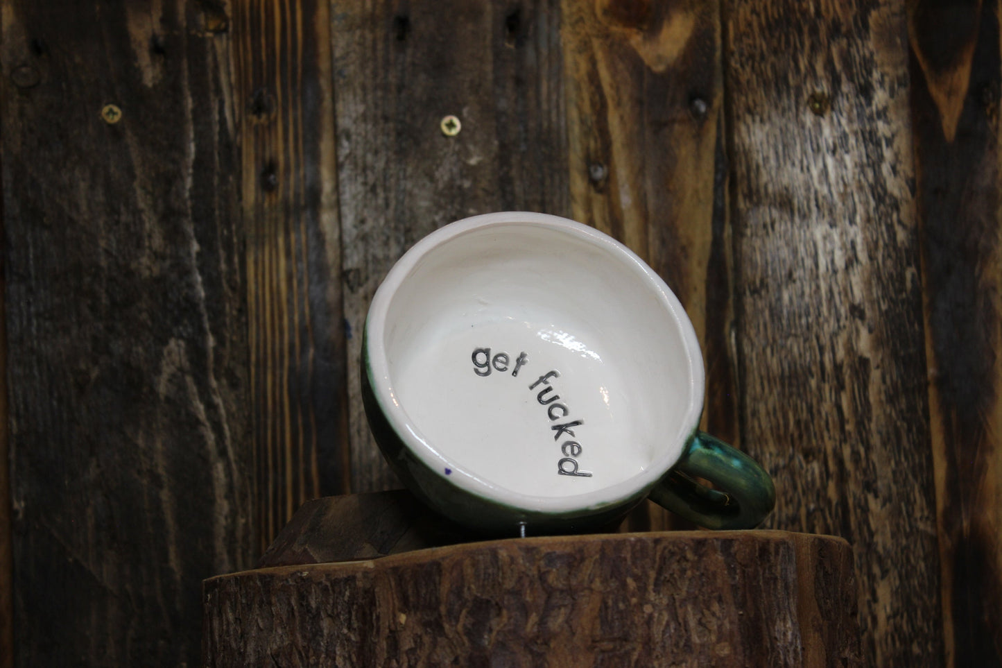 Get Fucked. Small Cappuccino Cup