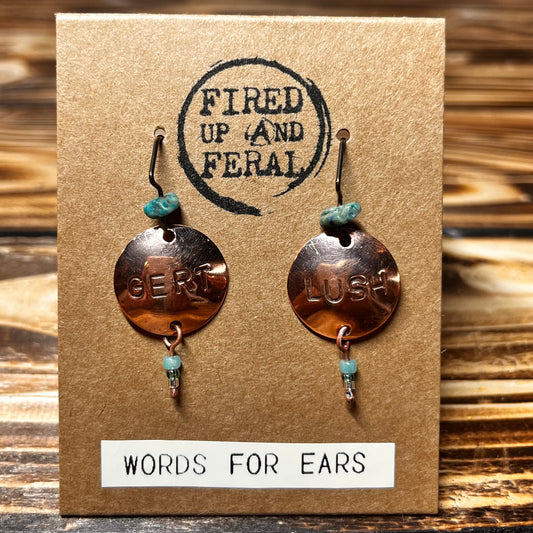 Stamp It. Fire It. Wear It. Make your own cheeky copper earrings.