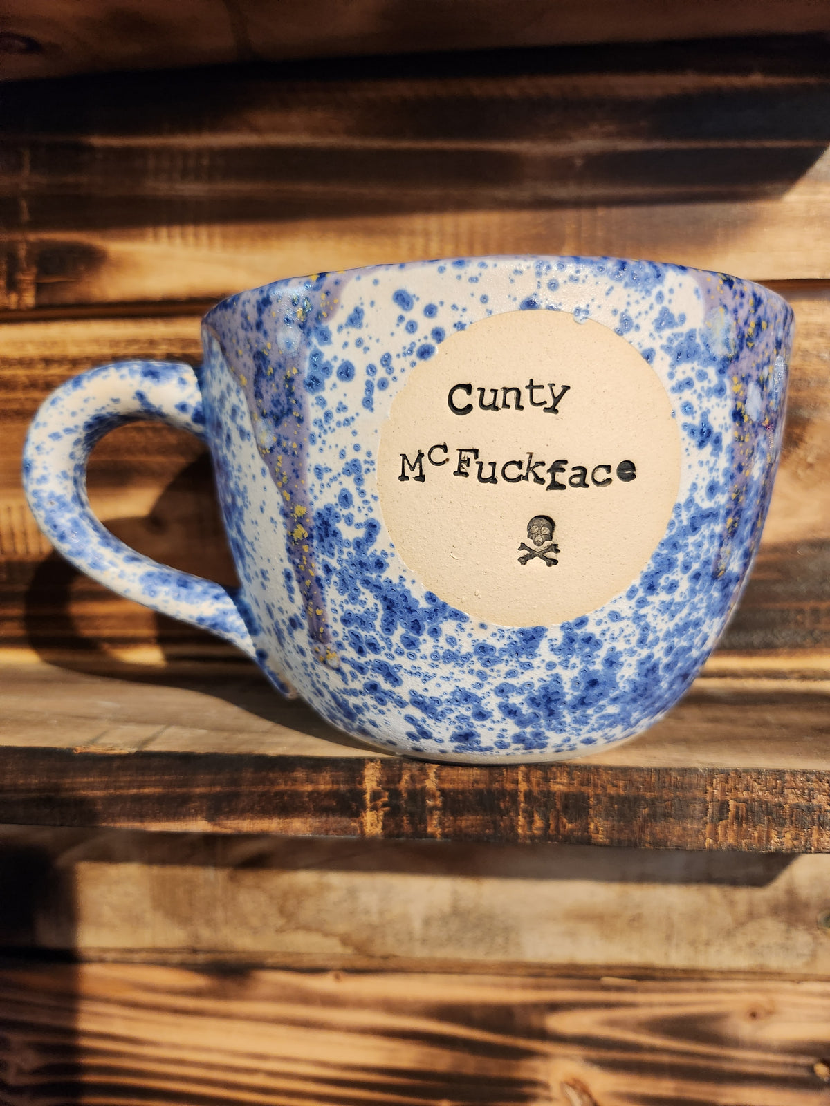 Cunty Mc Fuckface Large Cappuccino Cup