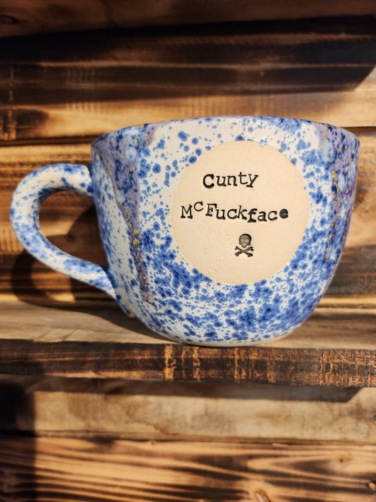 Cunty Mc Fuckface Large Cappuccino Cup