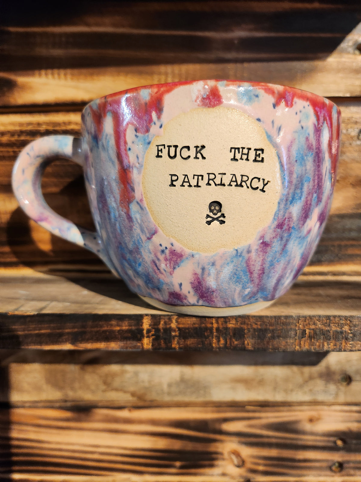 Fuck the Patriarchy Large Cappuccino Cup