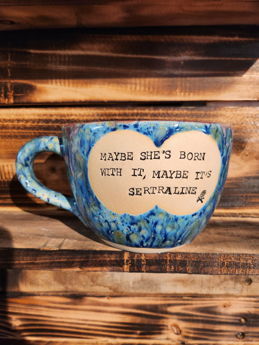 Maybe she's born with it Large Cappuccino Cup