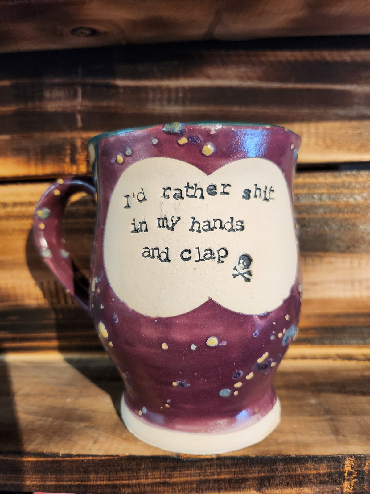 I'd rather shit... Large Teacup